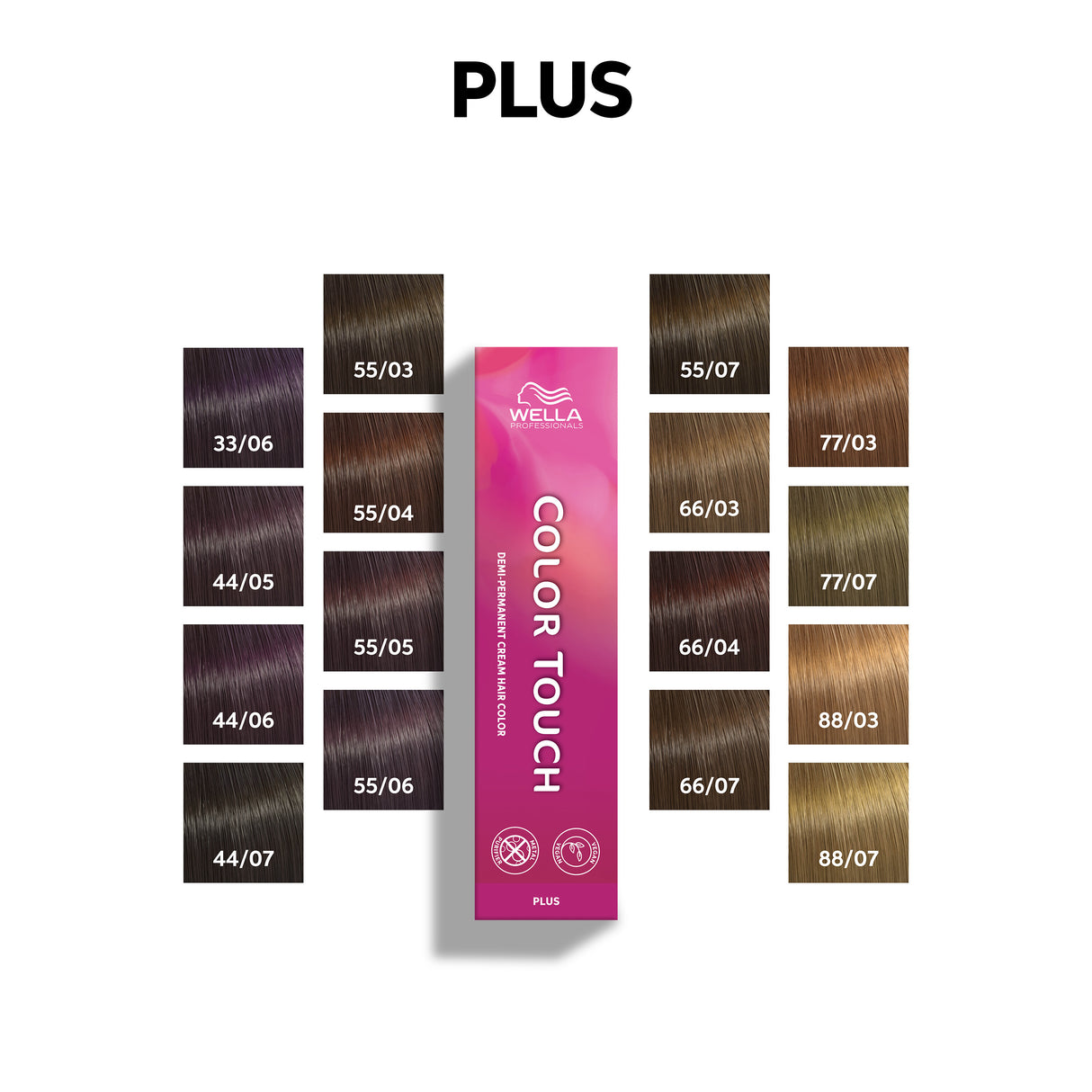 Wella Professionals Color Touch Plus plaukų dažai, 60ml