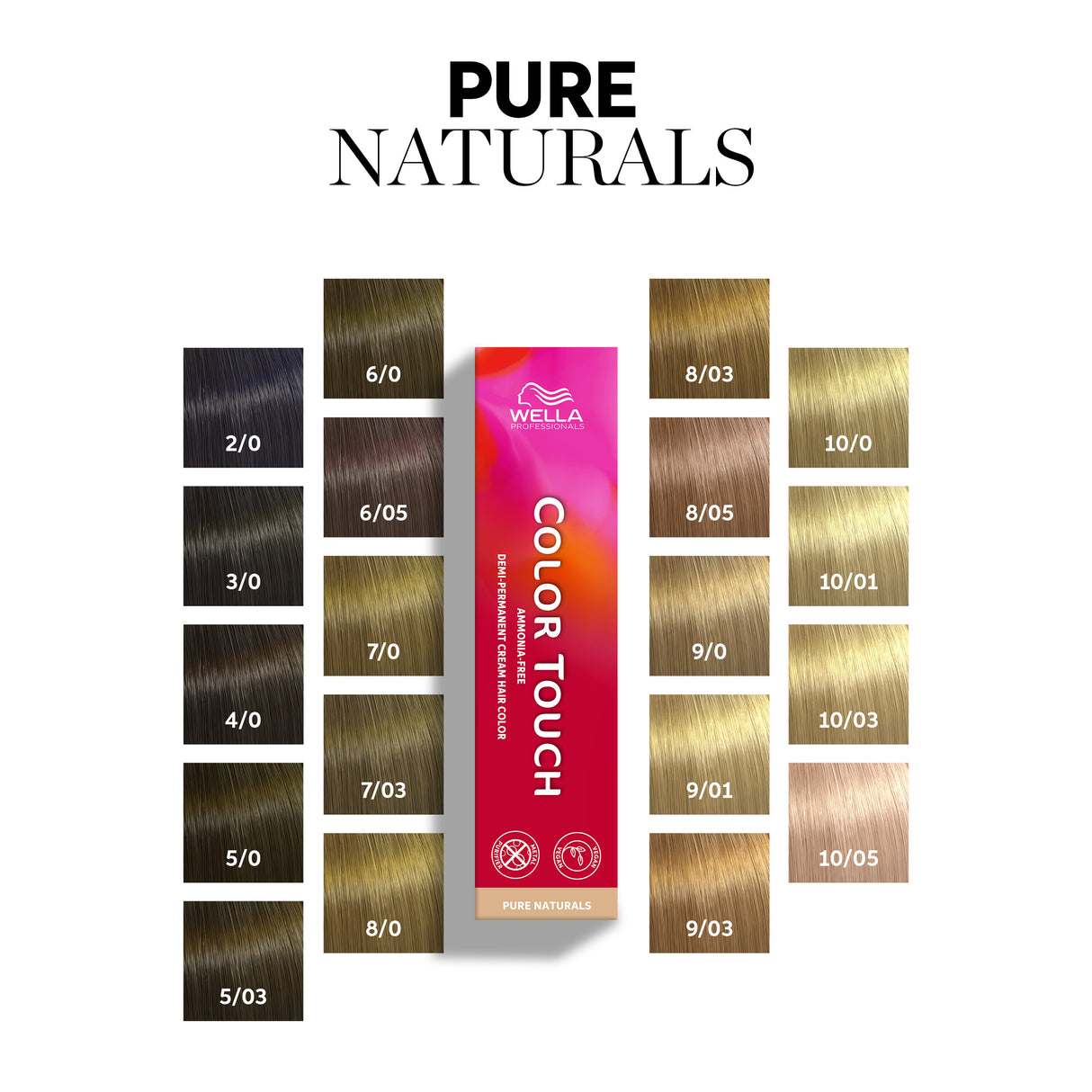 Wella Professionals plaukų dažai Color Touch Pure natural, 60ml