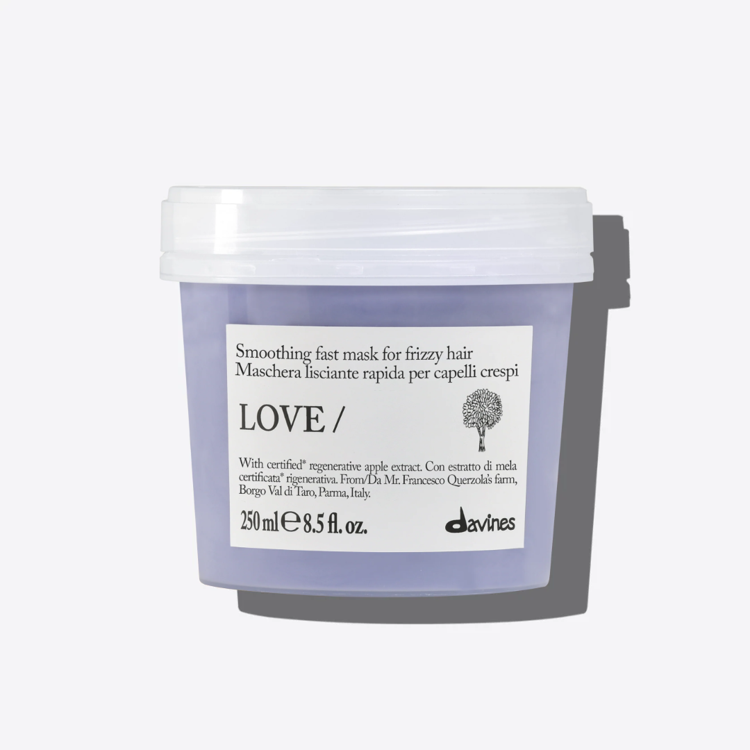 Davines LOVE SMOOTH glotninamoji kaukė nepaklusniems plaukams, 250ml