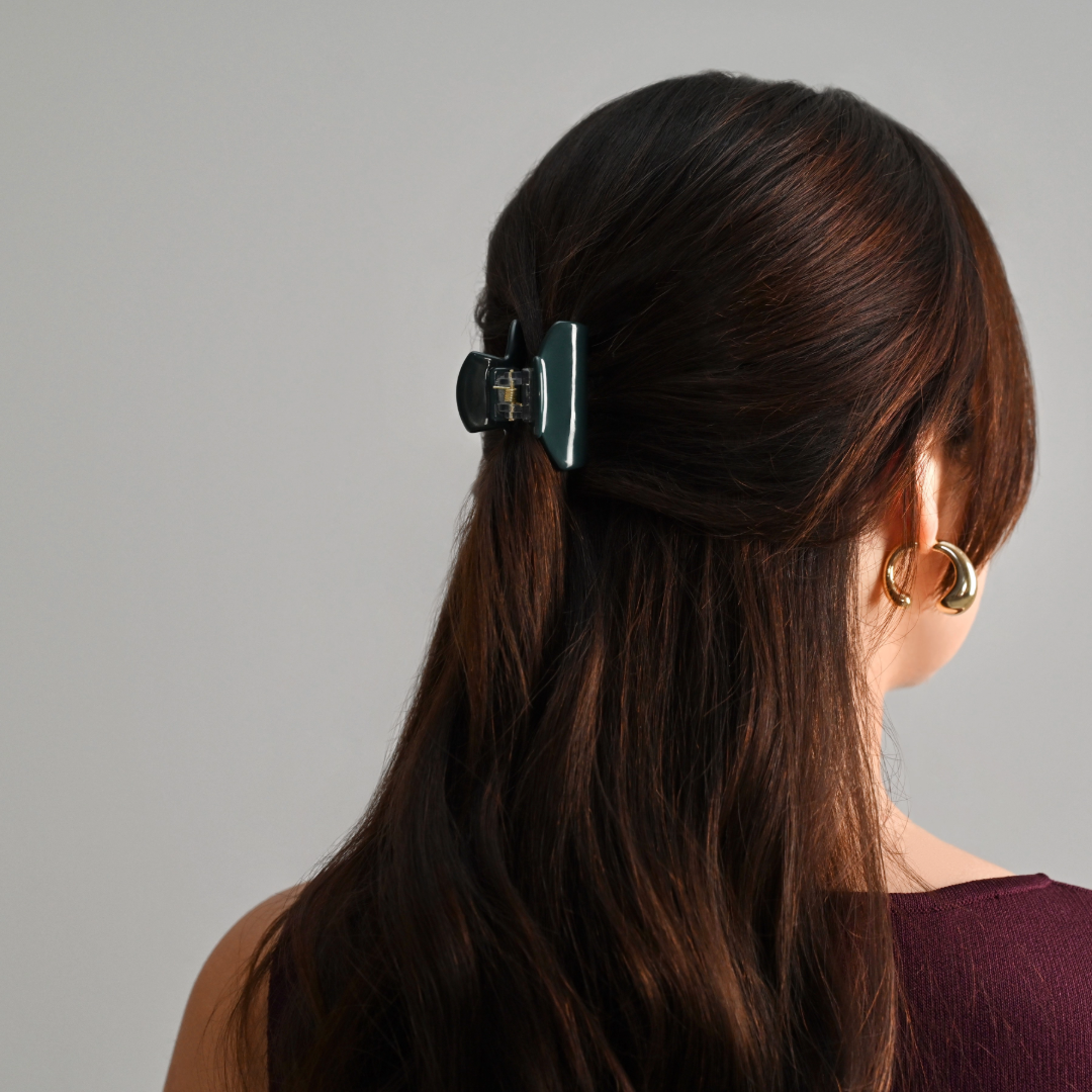 LAETI Alice plaukų segtukas, Dark Green (2vnt)