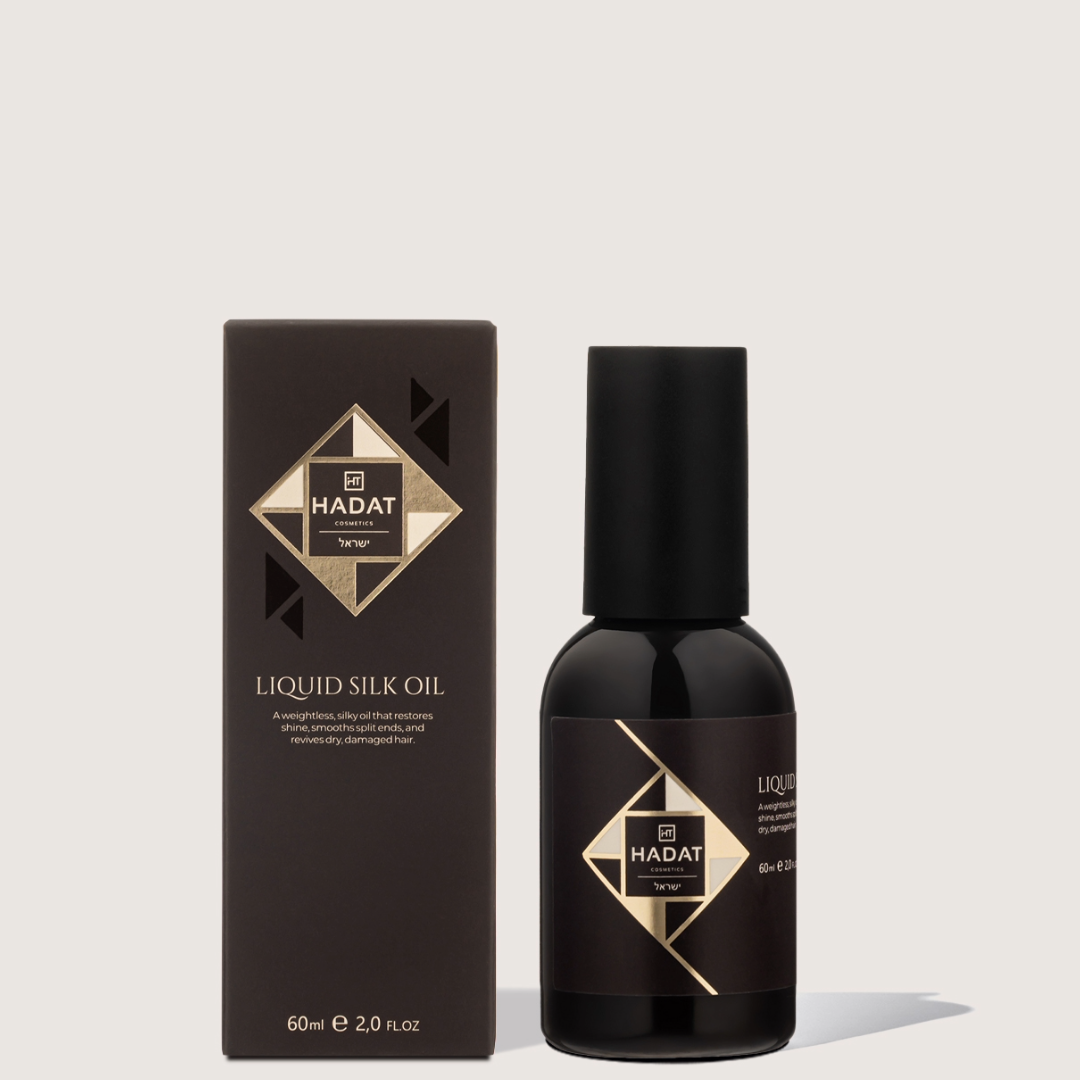 Hadat Cosmetics Liquid Silk atkuriamasis ir glotninantis skysto šilko plaukų aliejus, 60ml