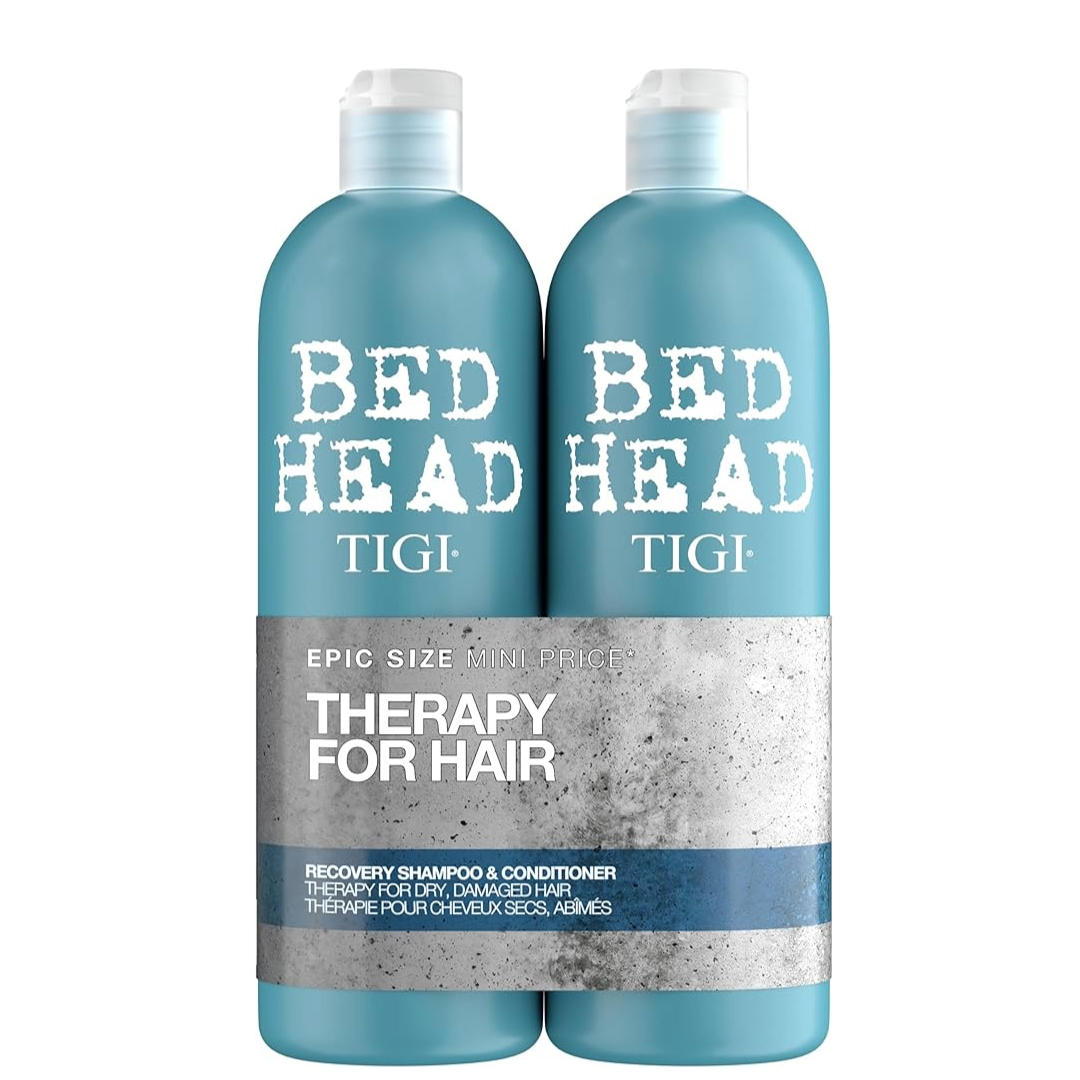 TIGI Bed Head Recovery Combo Pack drėkinantis šampūno ir kondicionieriaus rinkinys sausiems plaukams, 750ml