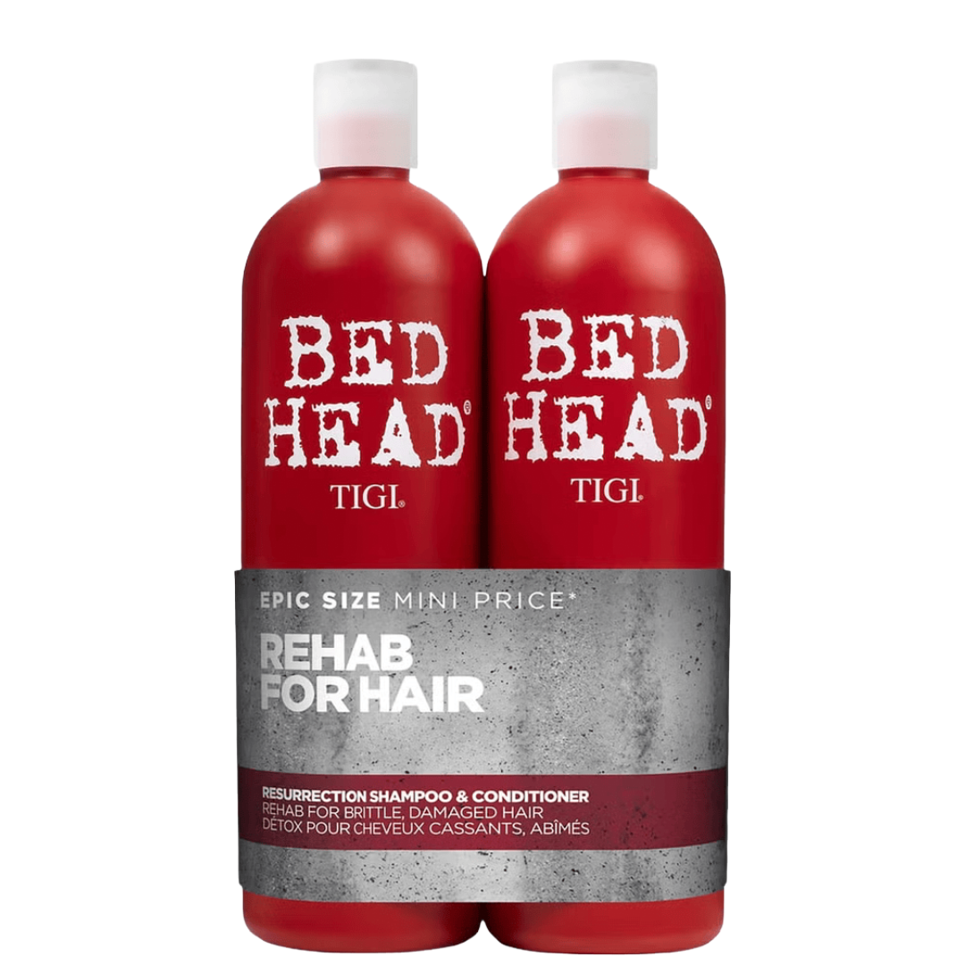 TIGI Bed Head Resurrection Combo Pack atkuriamasis šampūno ir kondicionieriaus rinkinys pažeistiems plaukams, 750ml