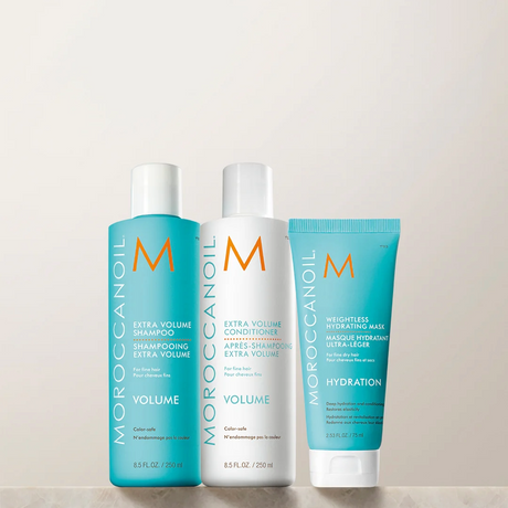 Moroccanoil Extra Volume maitinantis ir apimties suteikiantis rinkinys