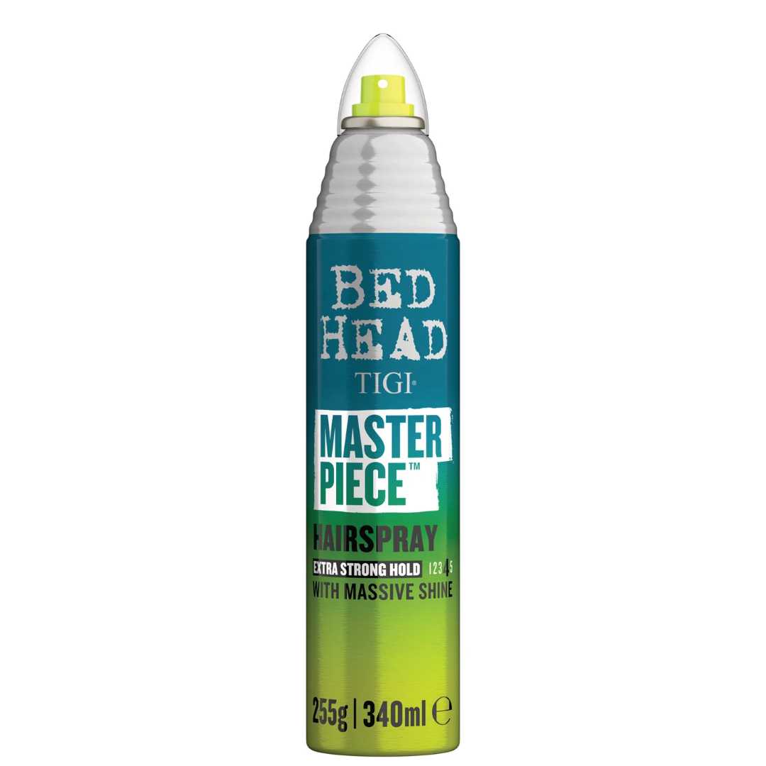 TIGI Bed Head Masterpiece Shiny Hairspray stiprios fiksacijos plaukų lakas su blizgesiu, 340ml