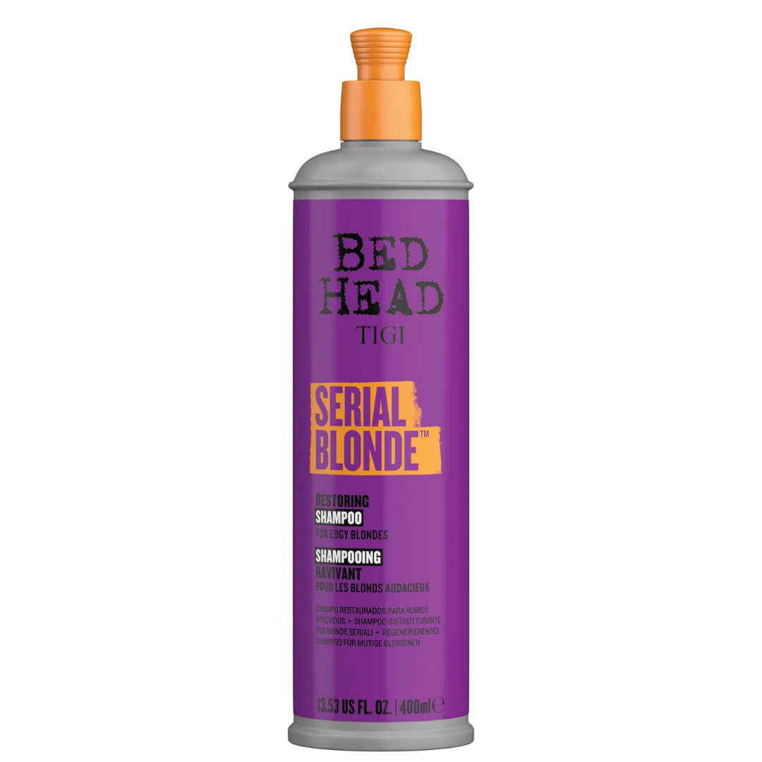 TIGI Bed Head Serial Blonde šampūnas pažeistiems šviesintiems plaukams, 400ml