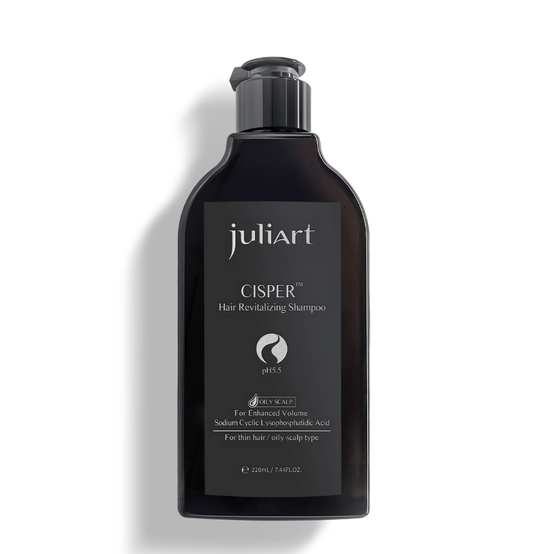 JuliArt CISPER Hair Revitalizing balansuojantis šampūnas riebiai galvos odai, 220ml
