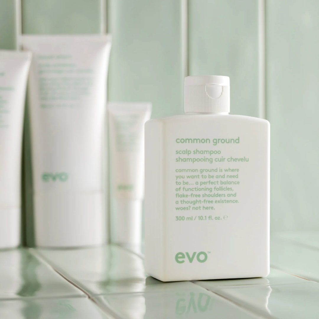 EVO Common Ground raminantis šampūnas jautriai galvos odai, 300ml