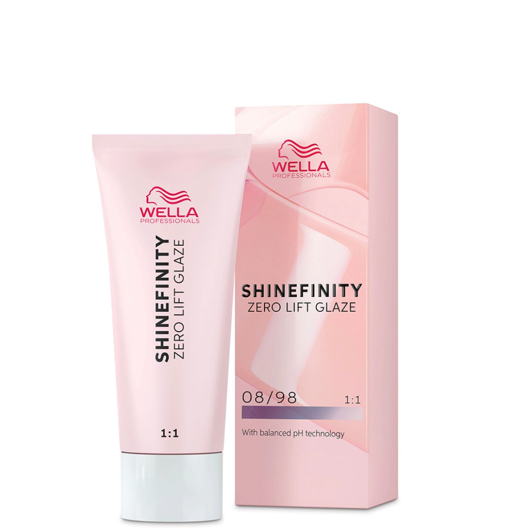 Wella Professionals Shinefinity Zero Lift Glaze Demi-Permanent geliniai plaukų dažai, 60ml