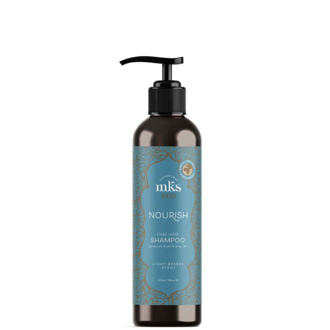 MKS eco Nourish Light Breeze šampūnas ploniems plaukams, 296ml