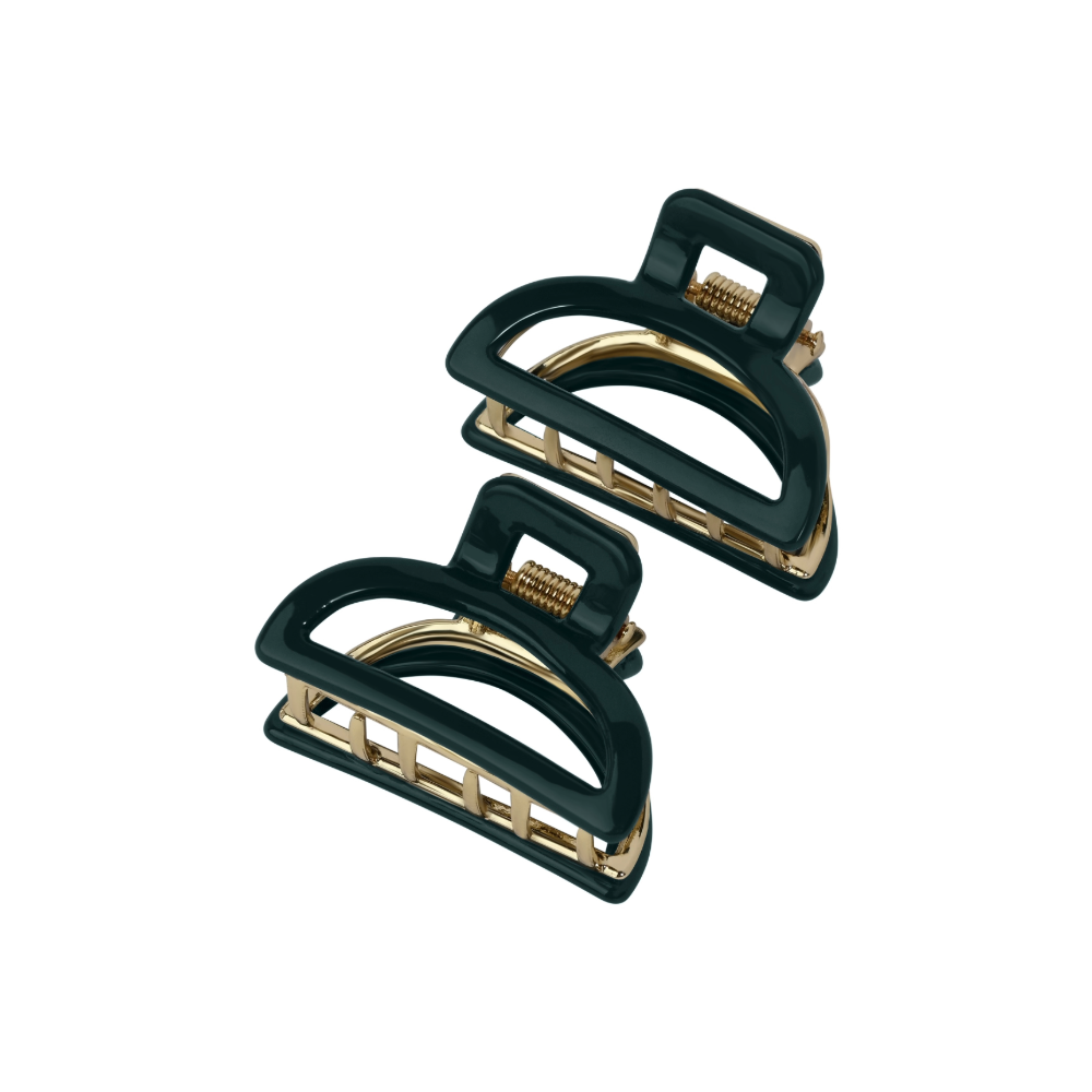 LAETI Louise plaukų segtukas, Dark Green (2vnt)