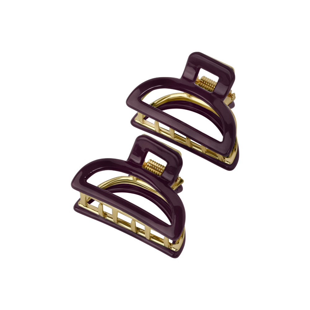 LAETI Louise plaukų segtukas, Burgundy (2vnt)