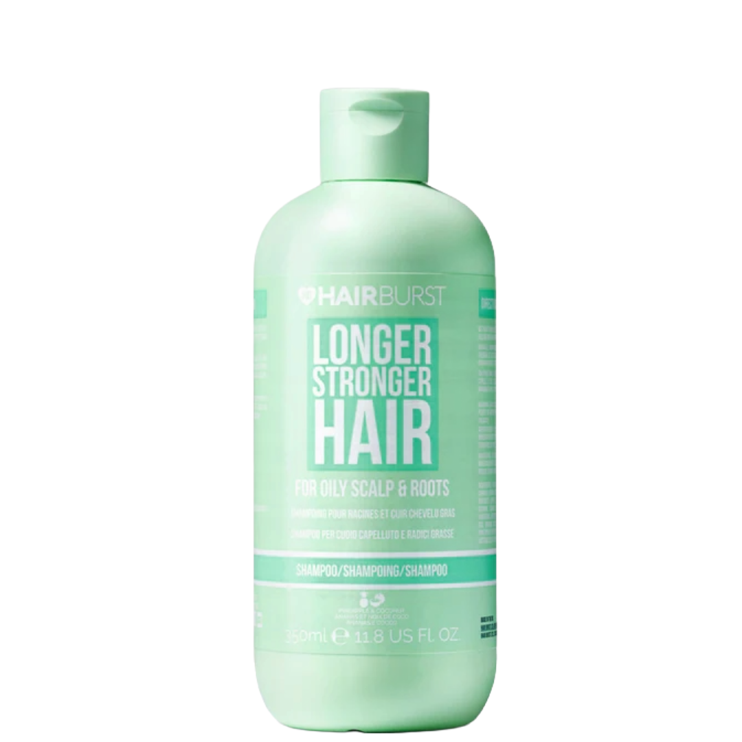 Hairburst Longer Stronger šampūnas riebaluotoms šaknims ir galvos odai, 350 ml