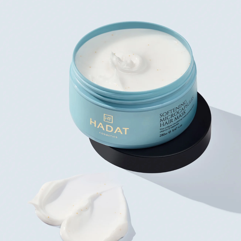 Hadat Cosmetics Microcapsule minkštinanti glotninanti, maitinanati kaukė plaukams, 280 ml