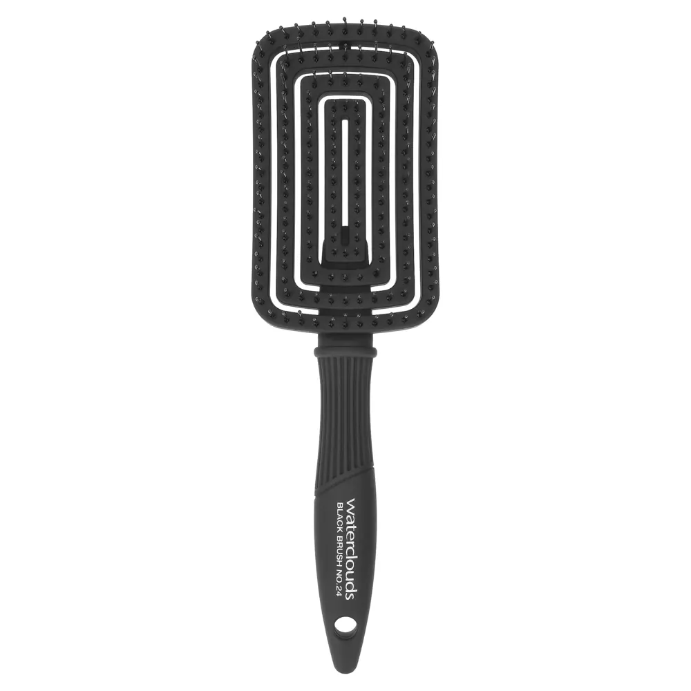 Waterclouds Black Brush Vent plaukų šepetys Nr. 24