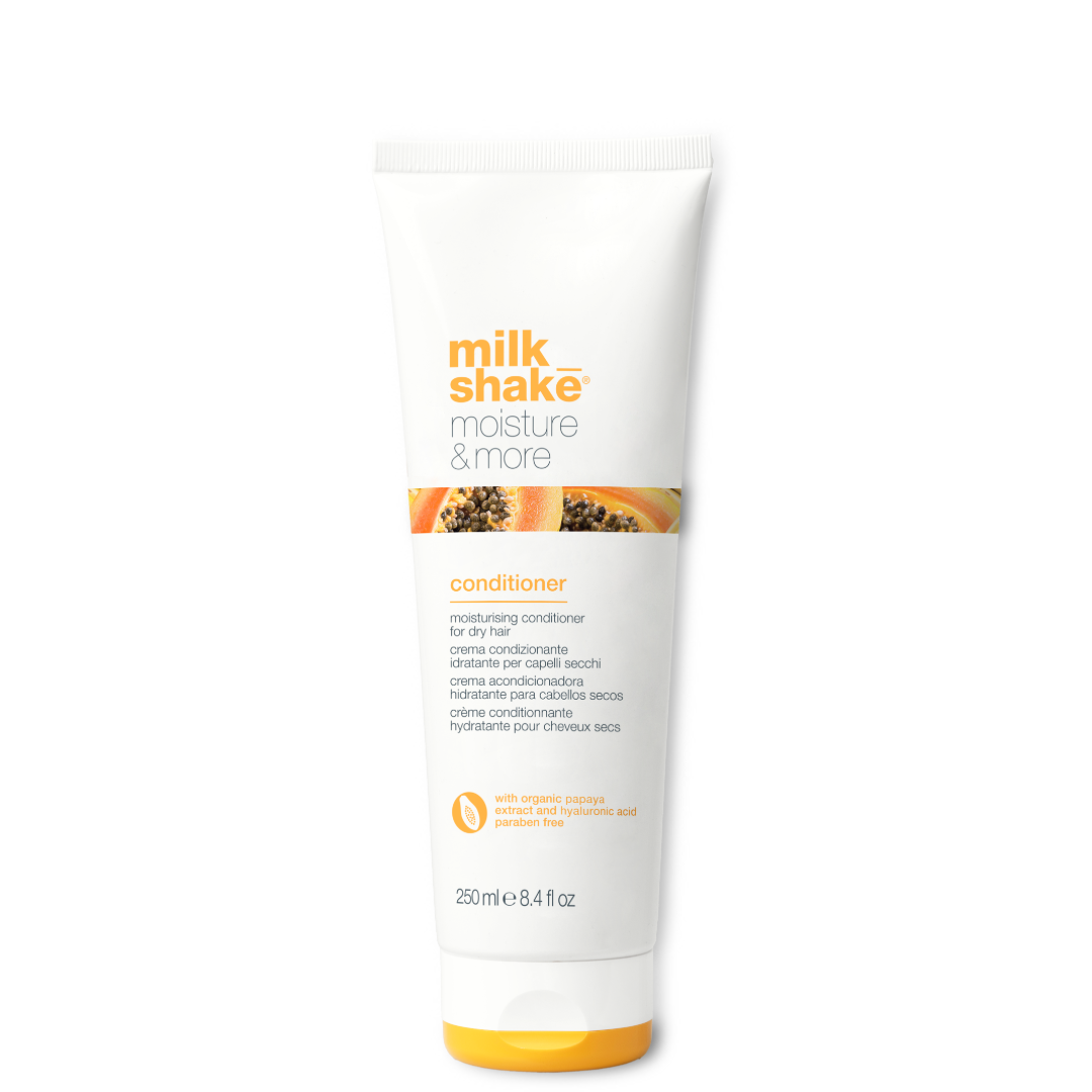 MilkShake MOISTURE&MORE drėkinamasis kondicionierius sausiems plaukams, 250ml