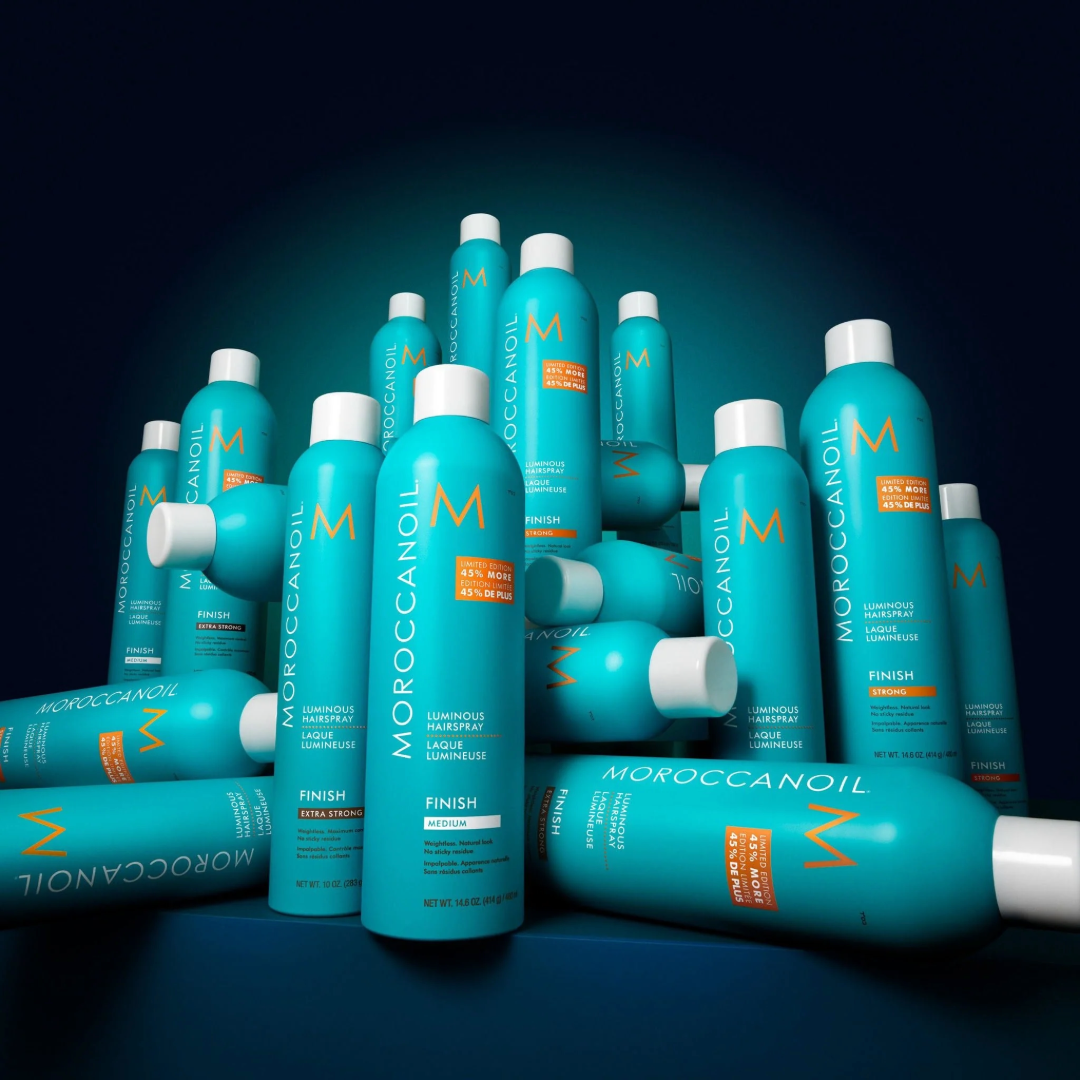 Moroccanoil Luminous Hair Spray EXTRA STRONG plaukų lakas ypač stiprios fiksacijos, 330ml