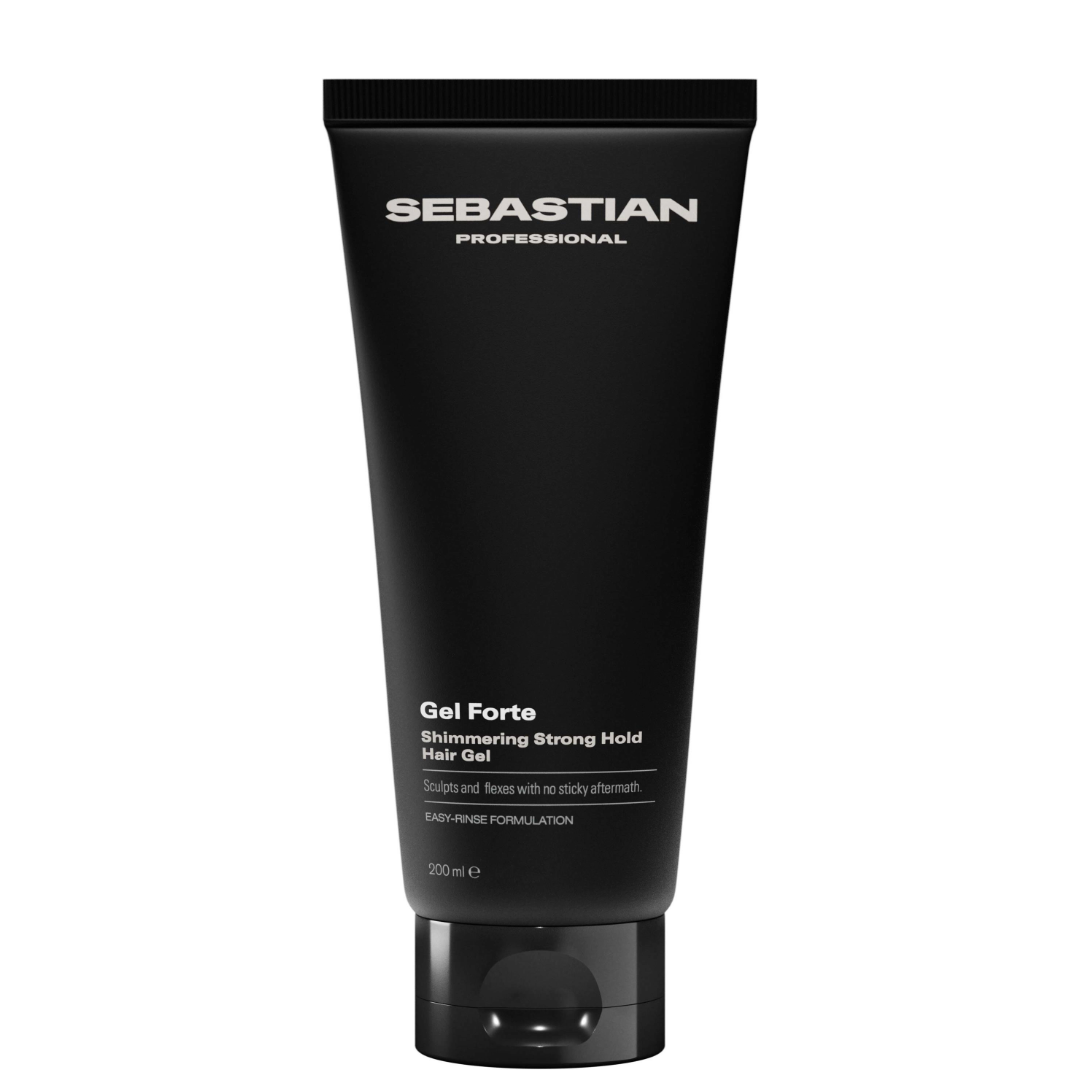 Sebastian Professional Gel Forte stiprios fiksacijos plaukų gelis su spindesiu, 200 ml