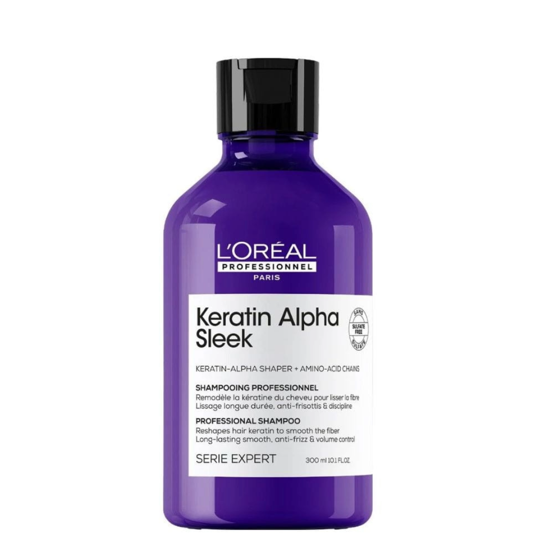 L’Oréal Professionnel Keratin Alpha Sleek glotninamasis šampūnas, 300ml