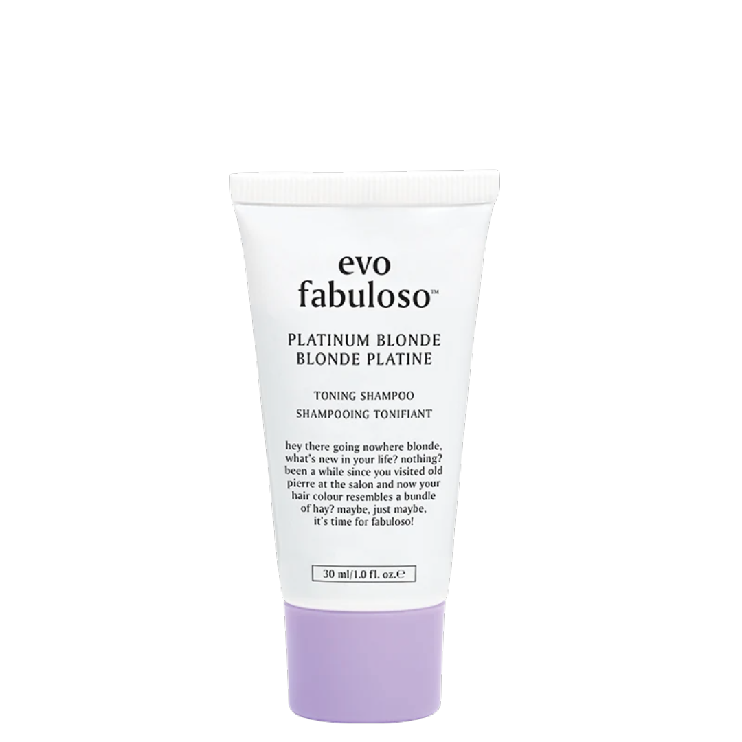 EVO FABULOSO Platinum Blonde tonuojantis šampūnas, 30ml
