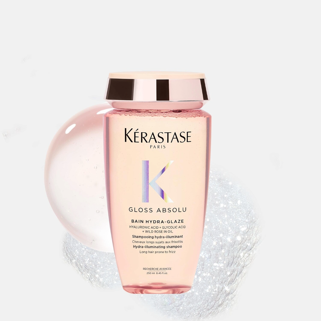 Kérastase Gloss Absolu Bain Hydra-Glaze drėkinamasis ir žvilgesio suteikiantis šampūnas, 250ml