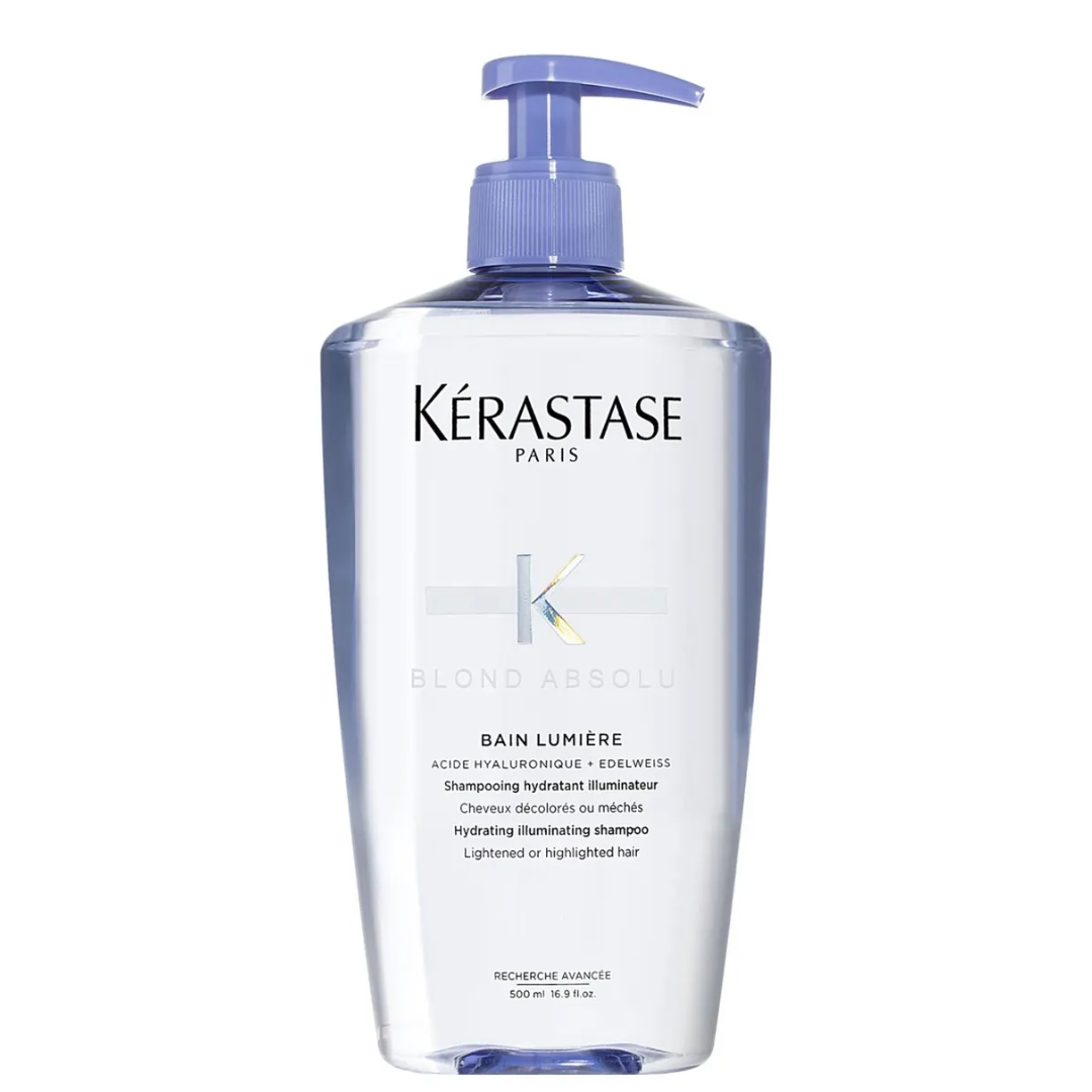 Kérastase Absolu Blond Bain Lumière žvilgesio suteikiantis drėkinamasis šampūnas šviesintiems plaukams, 500ml
