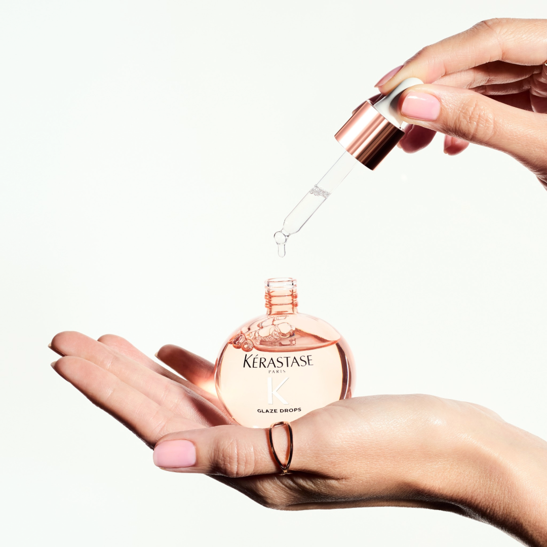 Kérastase Gloss Absolu Glaze Drops lengvos tekstūros, žvilgesį pabrėžiantis aliejus, 45ml