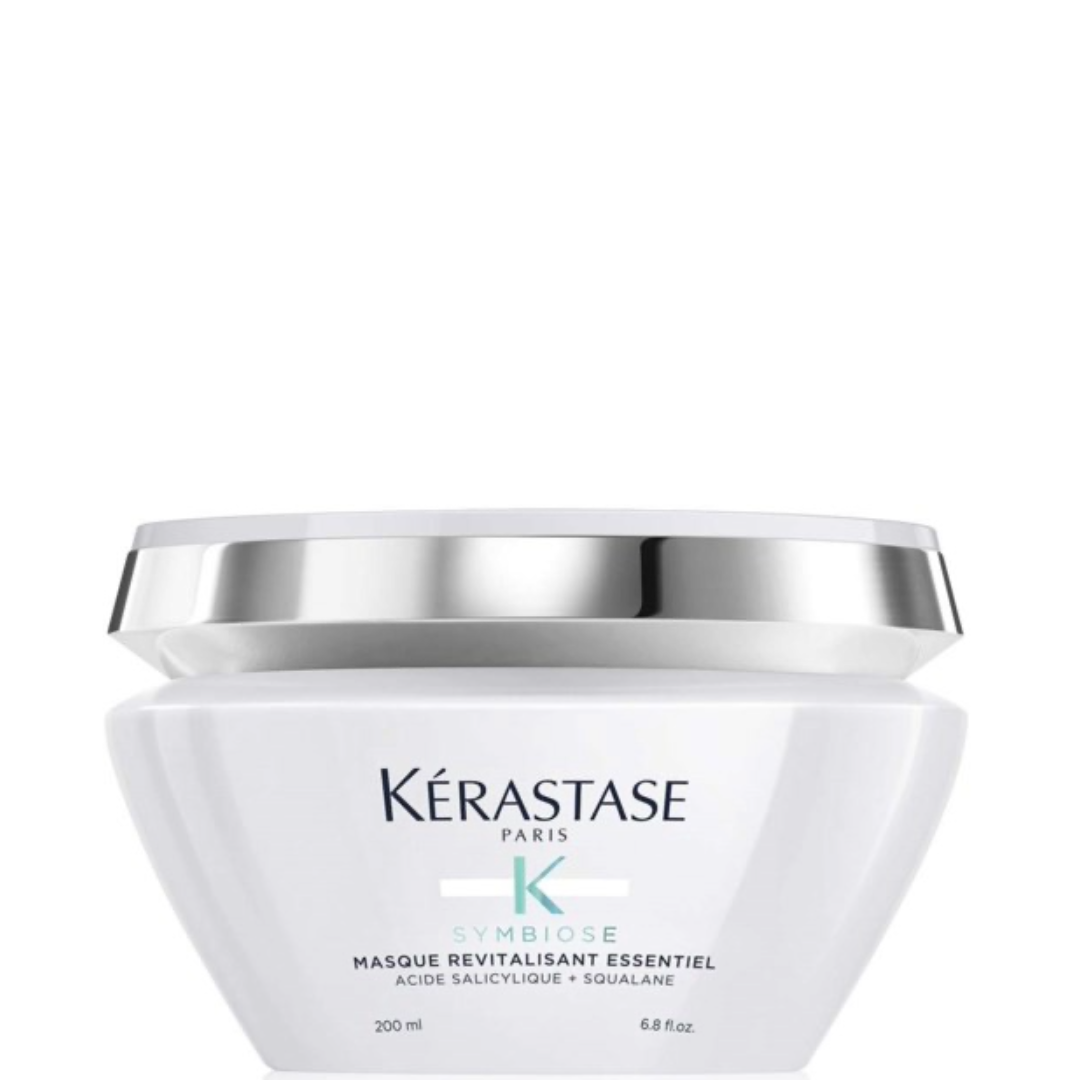 Kérastase Symbiose Masque Revitalisant Essentiel intensyvi drėkinanti kaukė pažeistiems plaukams, linkusiems į pleiskanas, 250ml