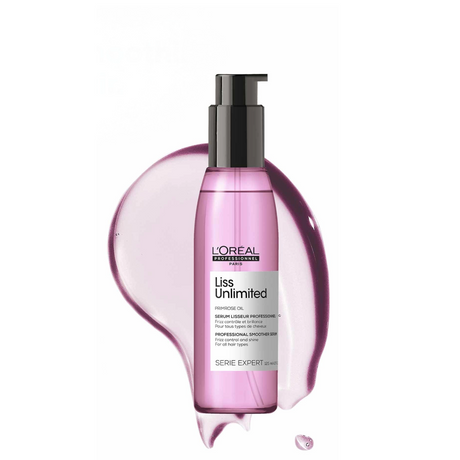 L'Oréal Professionnel Liss Unlimited Smoothing Anti-Frizz Blow-Dry glotninamasis plaukų serumas, 125ml
