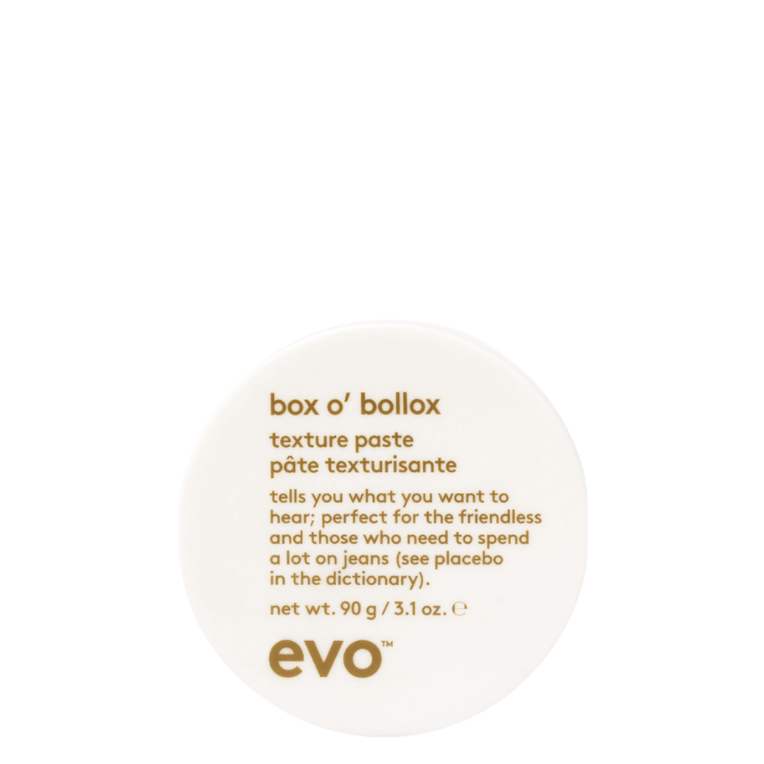 EVO Box O'Bollox stiprios fiksacijos matinė plaukų formavimo pasta, 90g