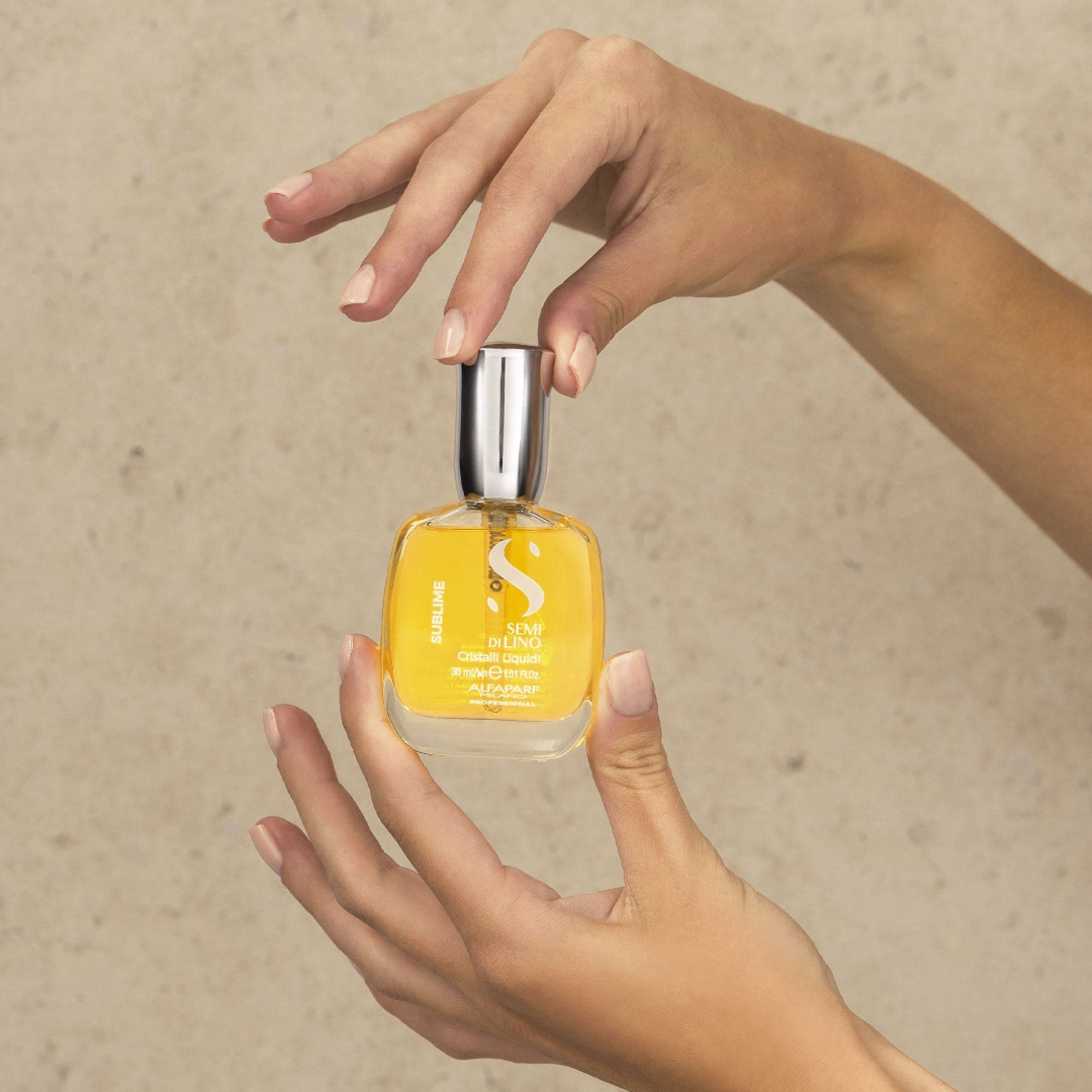 Alfaparf Sublime Semi Di Lino Sublime Cristalli Liquidi deimantinis aliejukas plaukams, 30ml