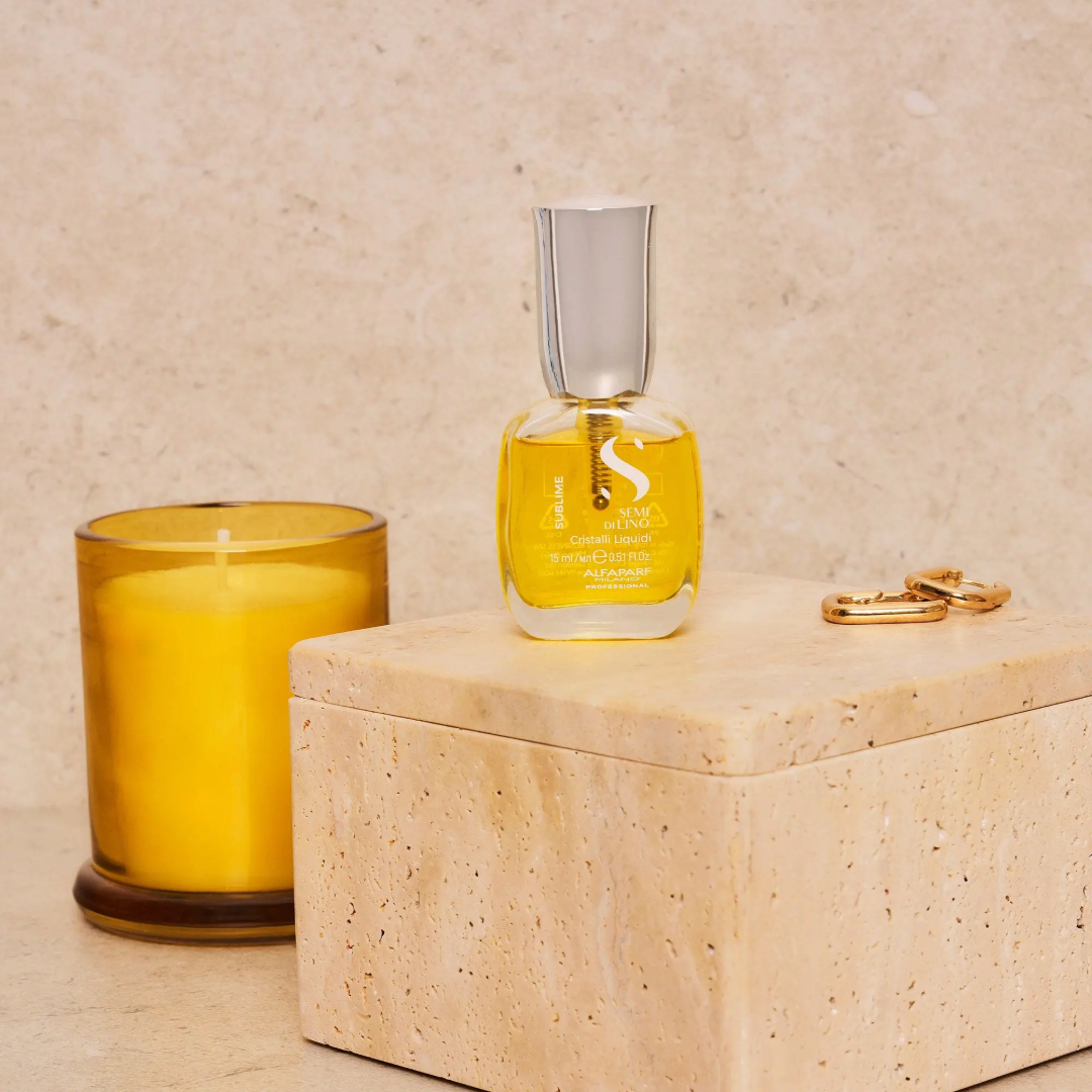 Alfaparf Sublime Semi Di Lino Sublime Cristalli Liquidi deimantinis aliejukas plaukams, 15ml