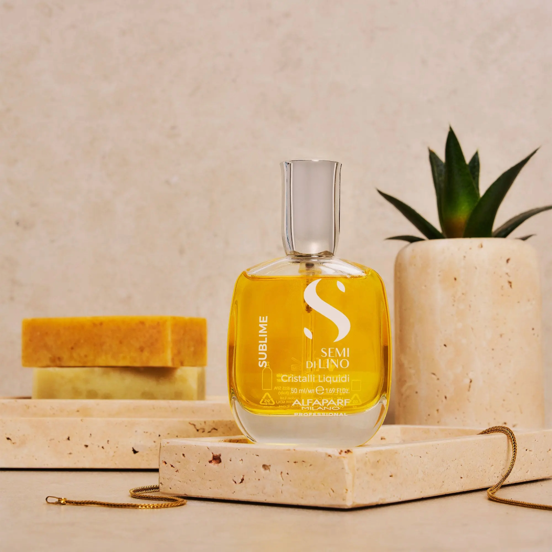 Alfaparf Sublime Semi Di Lino Sublime Cristalli Liquidi deimantinis aliejukas plaukams, 50ml