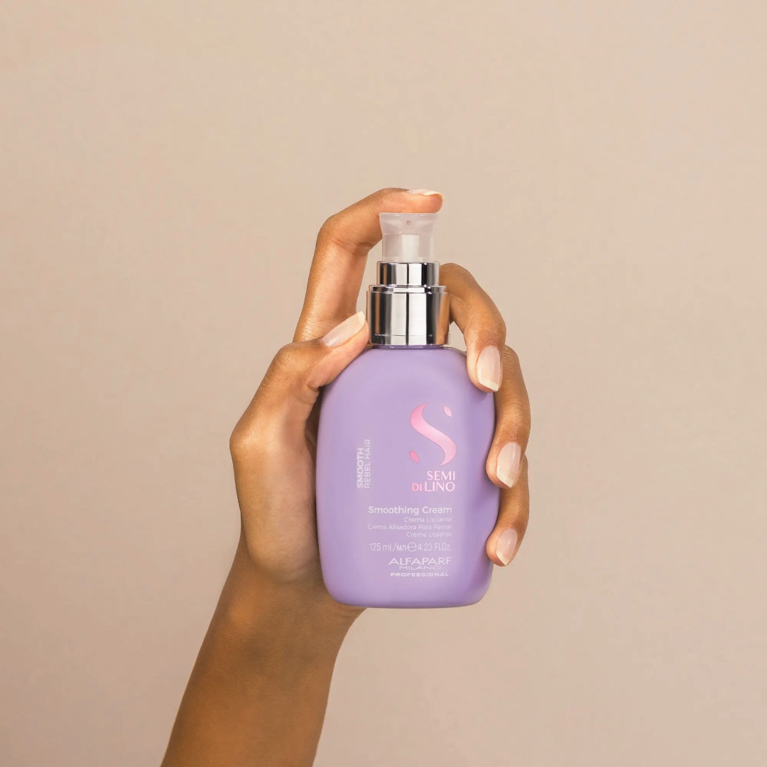 Alfaparf Semi di Lino Smooth Smoothing glotninamasis kremas nepaklusniems plaukams, 125ml