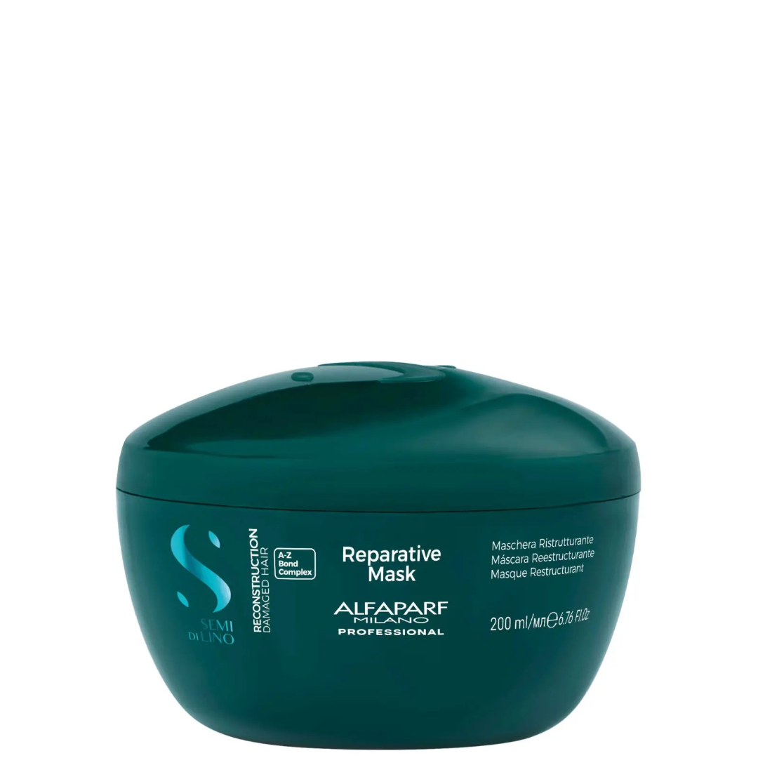 Alfaparf Semi Di Lino Reconstruction Reparative plaukų kaukė pažeistiems plaukams, 200ml
