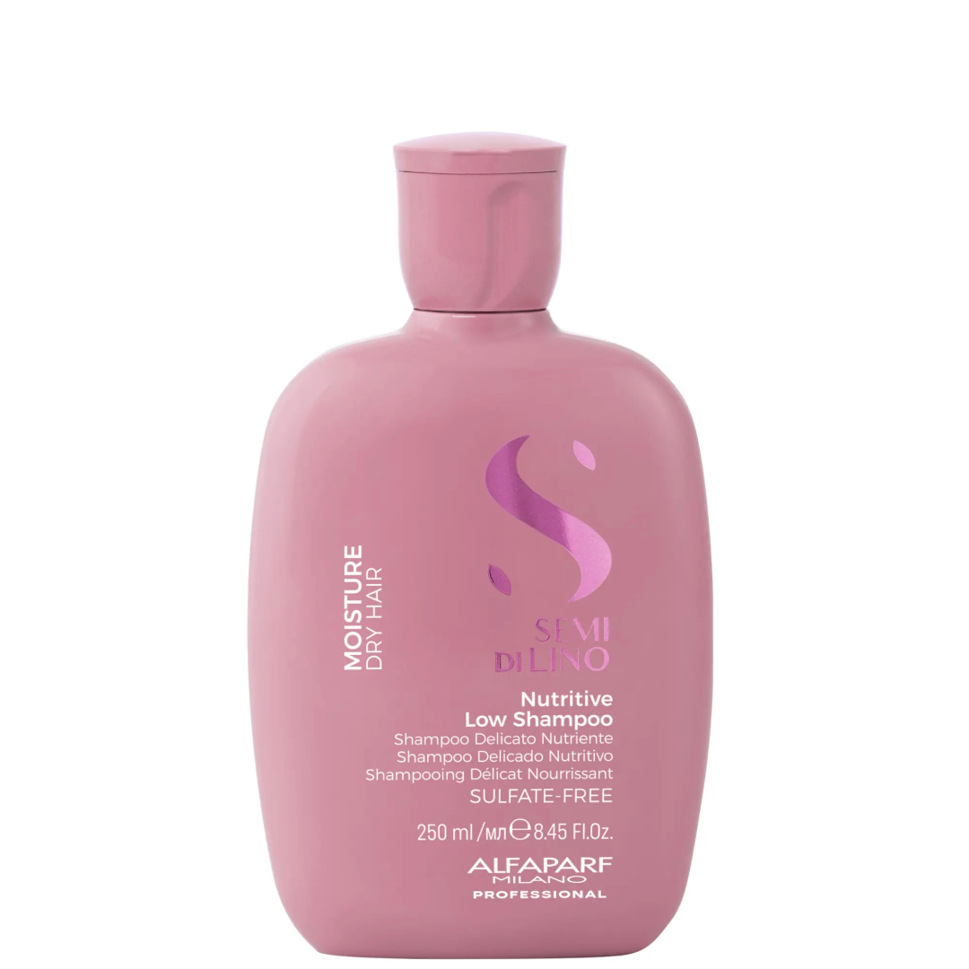 Alfaparf Semi Di Lino Moisture Nutritive Low drėkinantis šampūnas sausiems plaukams, 250ml