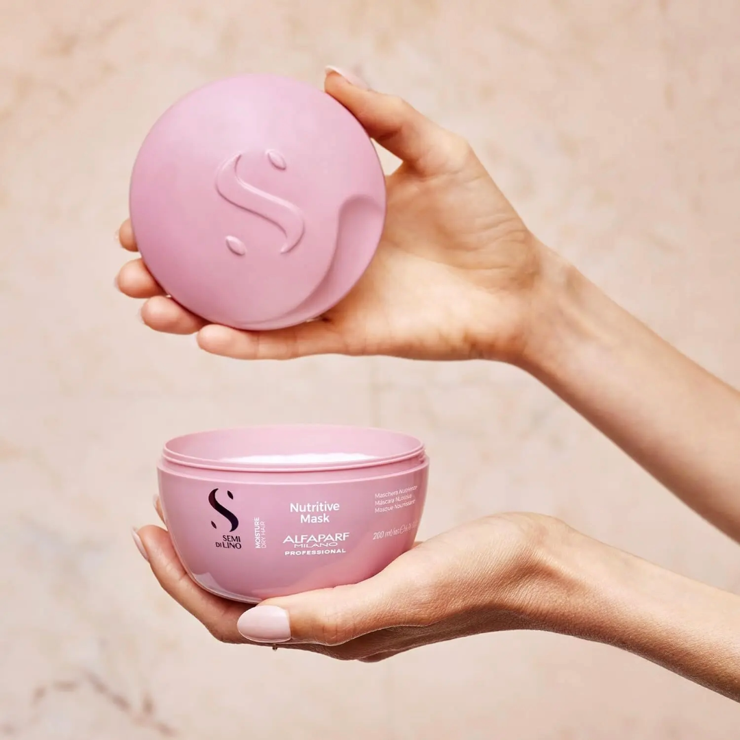 Alfaparf Semi Di Lino Moisture Nutritive drėkinanti kaukė sausiems plaukams, 200ml