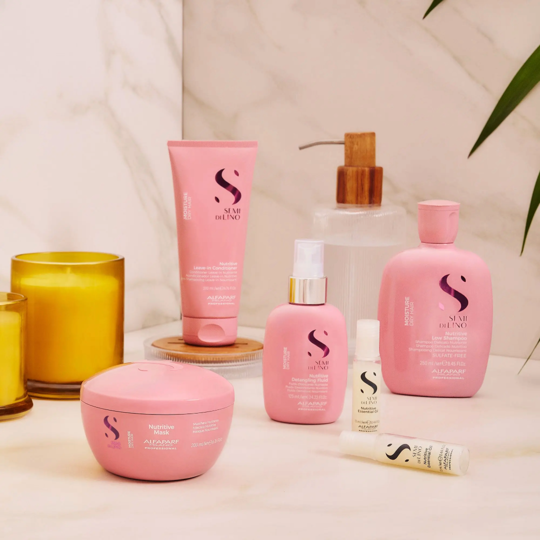 Alfaparf Semi Di Lino Moisture Nutritive Low drėkinantis šampūnas sausiems plaukams, 1000ml