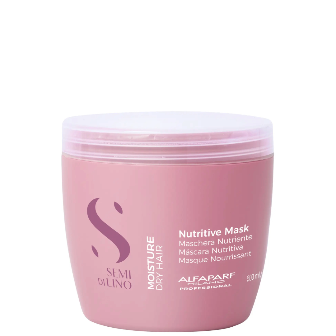 Alfaparf Semi Di Lino Moisture Nutritive drėkinanti kaukė sausiems plaukams, 500ml