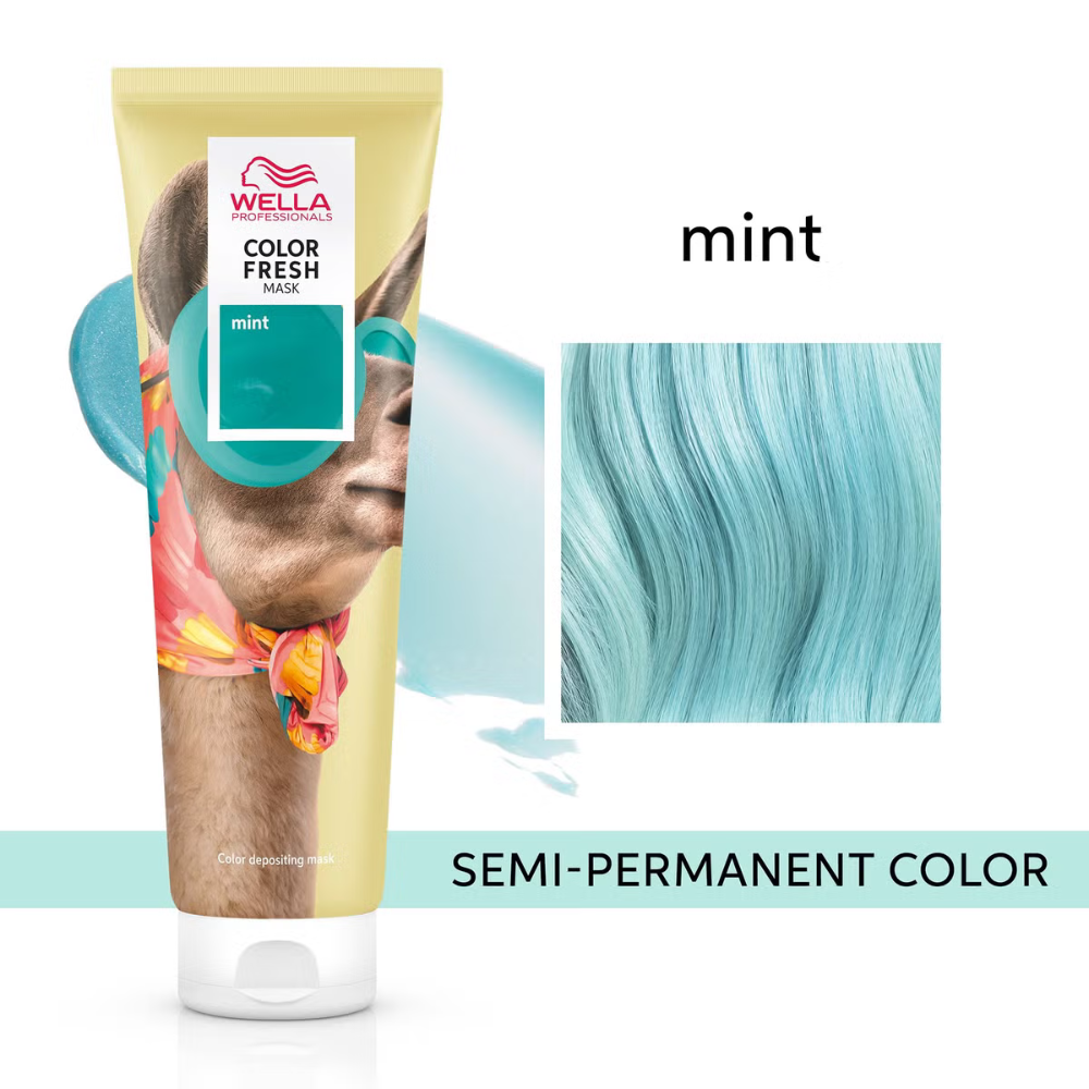 Wella Professionals COLOR FRESH tonuojanti plaukų kaukė Mint, 150 ml