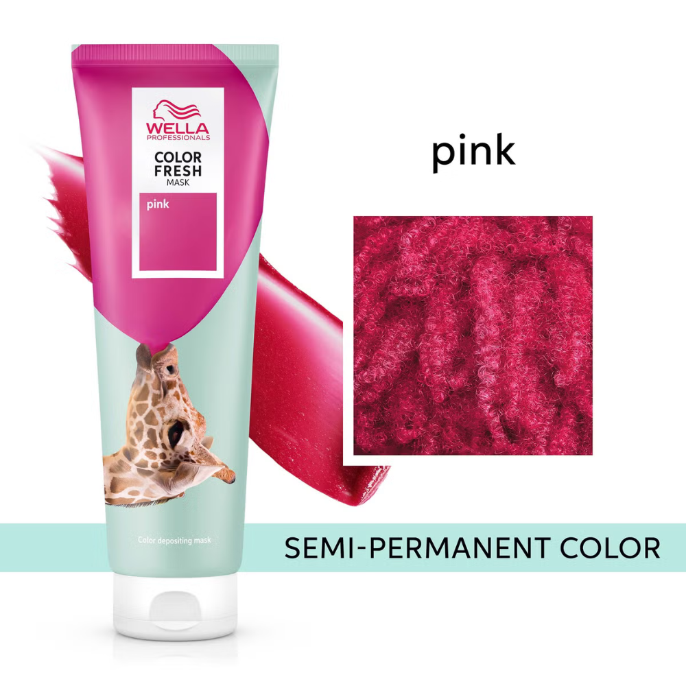 Wella Professionals COLOR FRESH tonuojanti plaukų kaukė Pink, 150 ml