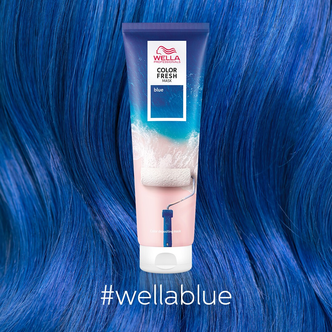 Wella Professionals COLOR FRESH tonuojanti plaukų kaukė Blue, 150 ml | InHair.lt