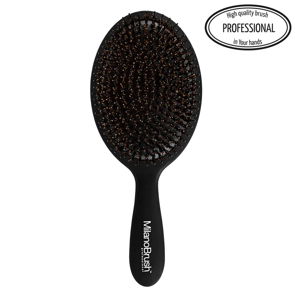 MilanoBrush Gorgeous Hair Brush Black juodas šepetys