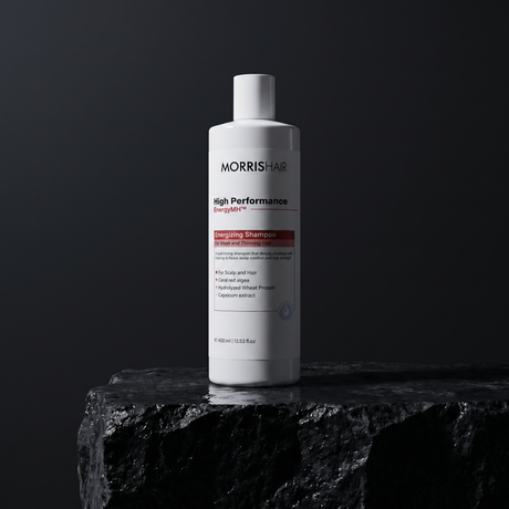 MorrisHair High Performance Energizing Plaukų augimą skatinantis energizuojantis šampūnas, 400ml