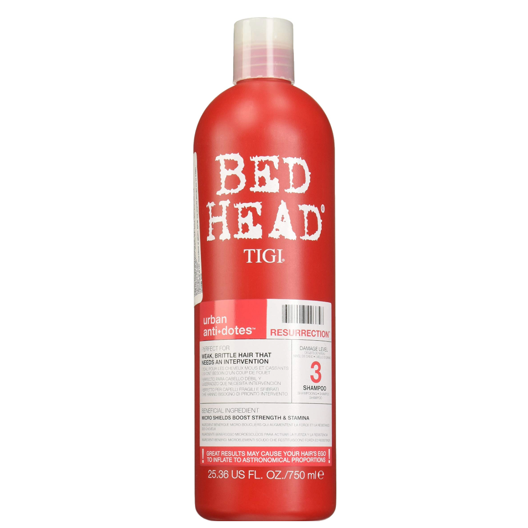 TIGI Bed Head Resurrection Repair atkuriamasis šampūnas pažeistiems plaukams, 750ml