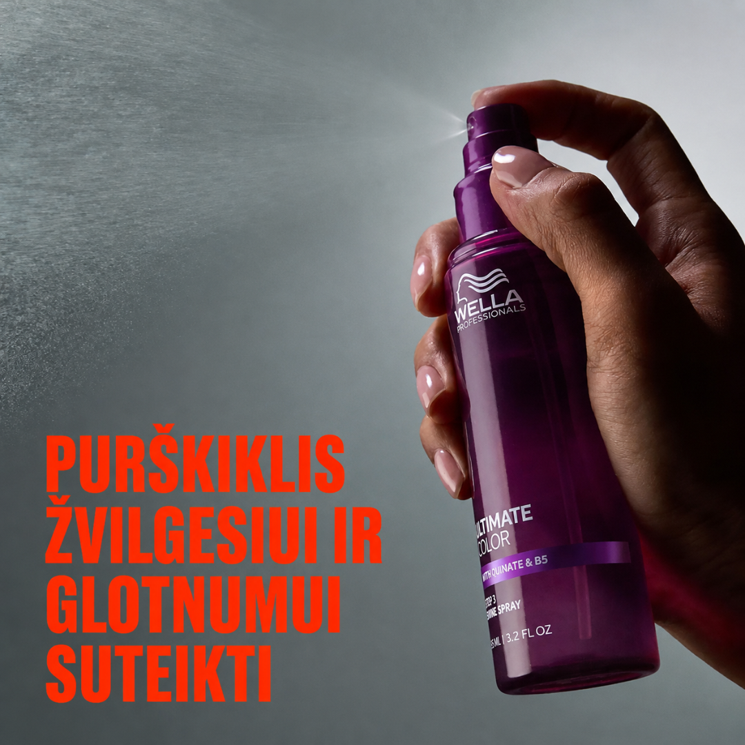 Wella Professionals Ultimate Color Shine blizgesio suteikiantis purškiklis dažytiems plaukams, 95ml