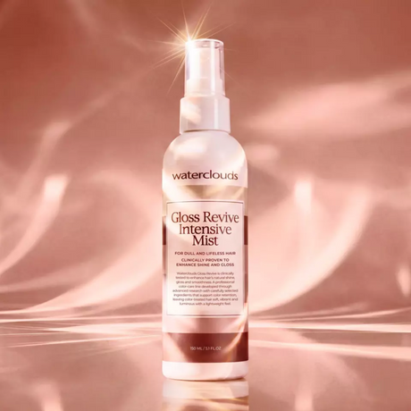 Waterclouds Gloss Revive Intensive Mist blizgesį suteikianti plaukų dulksna, 150 ml