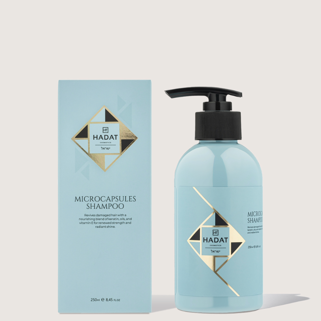Hadat Cosmetics Microcapsules atstatomasis šampūnas pažeistiems plaukams, 250ml