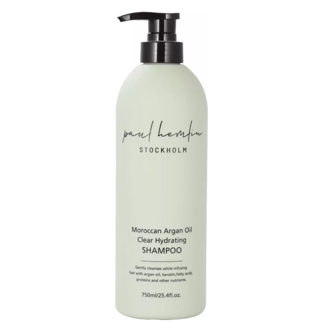 Paul Hemlin Stockholm Moroccan Argan Oil Clear Hydrating drėkinantis šampūnas, 750ml