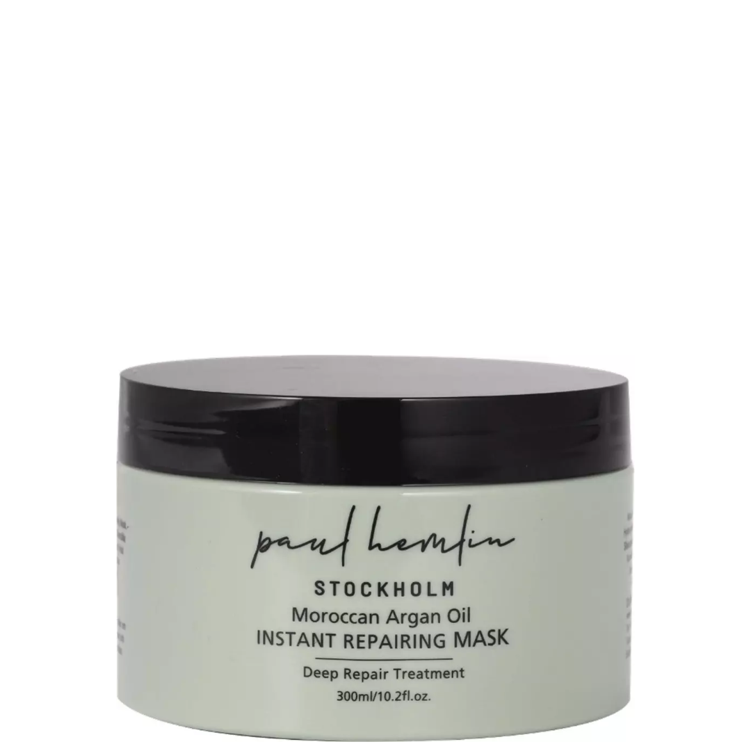 Paul Hemlin Stockholm Moroccan Argan Oil Instant Repairing atkuriamoji plaukų kaukė, 300ml